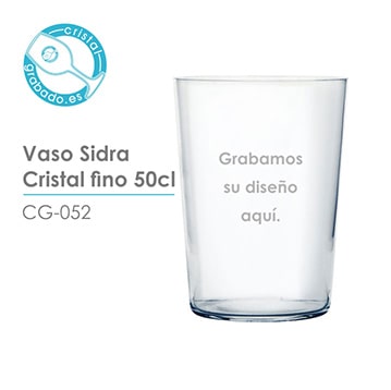 Vaso de sidra fino para personalizar